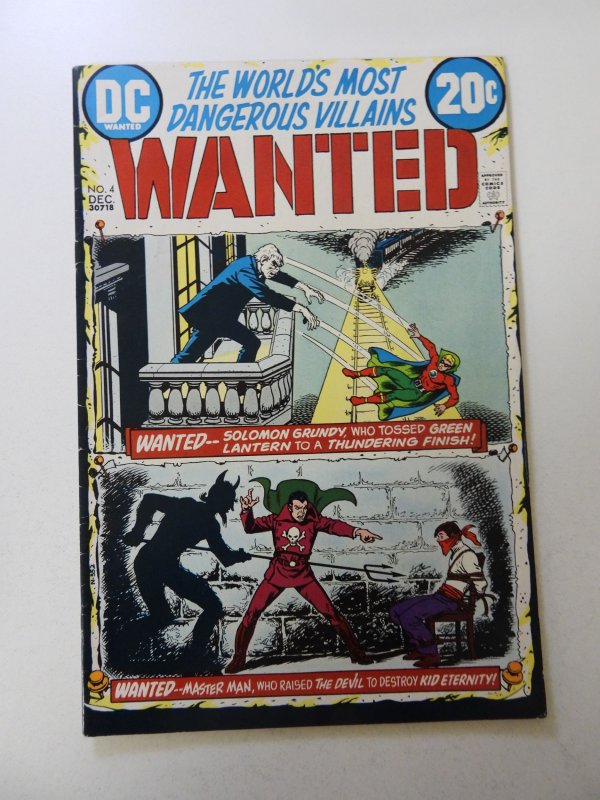 Wanted, The World's Most Dangerous Villains #4 (1972) FN/VF condition