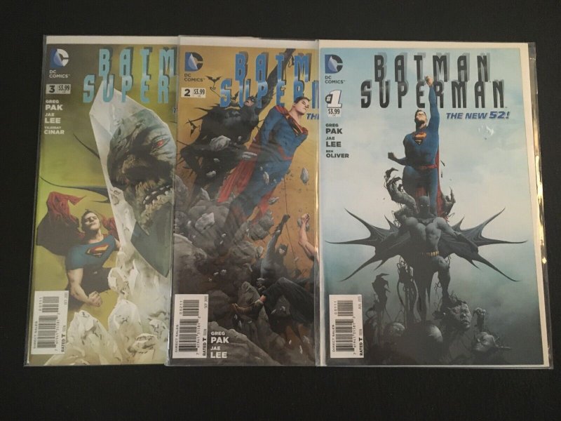 BATMAN/SUPERMAN(New 52) #1, 2, 3 VFNM Condition