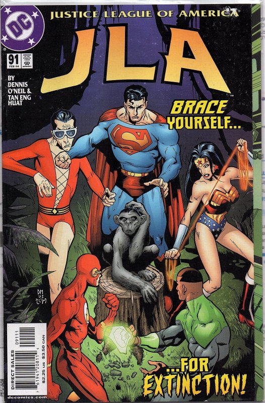 DC Comics JLA #91 Superman, Batman, Wonder Woman, Flash, Plastic Man Extinction