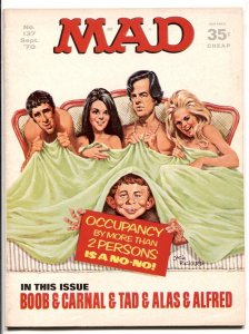 Mad-Magazine #137 1970- Boob & Carnal cover- movie parody F/VF