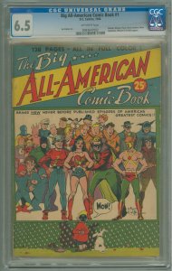 The Big-All American Comic Book (1944) CGC 6.5! OW Pages!