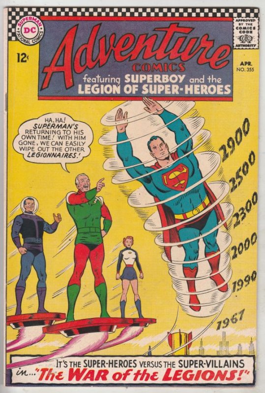 Adventure Comics #355 (Apr-67) VF/NM+ High-Grade The Adult Legion of Super-He...