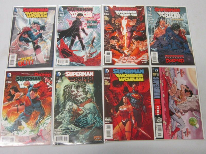 Superman Wonder Woman Series lot #4-14 8 different books 8.0 VF (2014-2015)