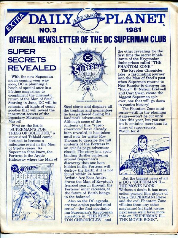 Daily Planet #3 1981-DC Superman Club newsletter-G