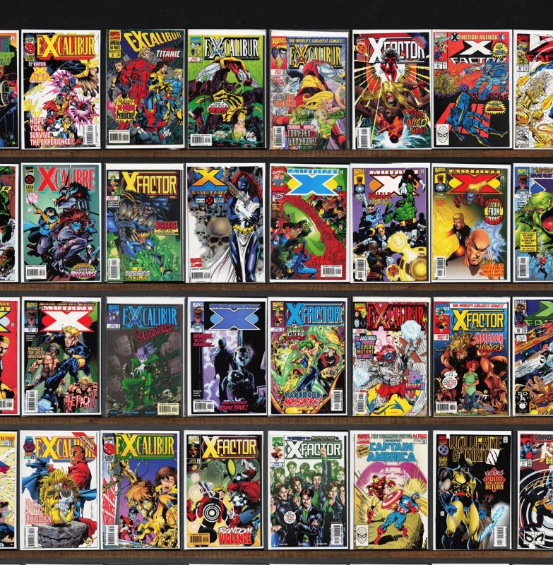 Huge Lot 150+ Comics with X-Factor, Excalibur, X-Force, Mutant X & More!