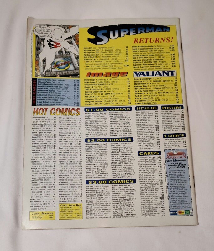 Comic Scene #34, 1993, Superman Rebirth, Jack Kirby