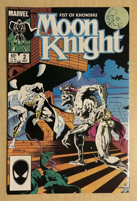 Moon Knight Fist of Khonshu 2 VF- 7.5 1st App Harrow MARVEL 1985