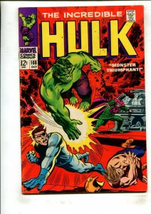 HULK #108 (5.0) MONSTER TRIUMPHANT!! 1968