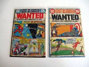 *WANTED WORLD'S MOST DANGEROUS VILLAINS (1972; Complete Set) Guide $69.50
