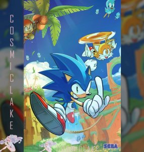 SONIC THE HEDGEHOG #1 C2E2 FOIL VIRGIN HESSE FACSIMILE LE 500 PRESALE 5/8 ☪