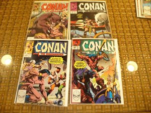 Lot of 4 CONAN THE BARBARIAN 223-226. Marvel Copper Age Comics. Robert Howard