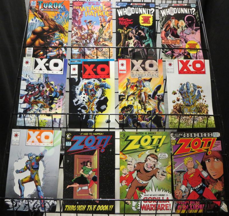 VALIANT COMICS SWB Lot of 190 comics Short White Box!! 1980s-90s F/+ Ninjak etc