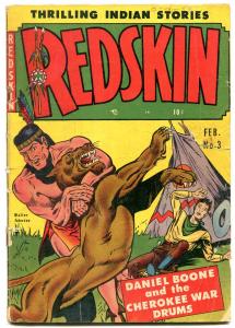 Redskin #3 1950-Daniel Boone- Golden Age Western G