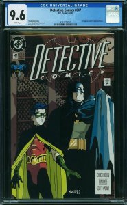DETECTIVE COMICS #647, CGC 9.6 NM+