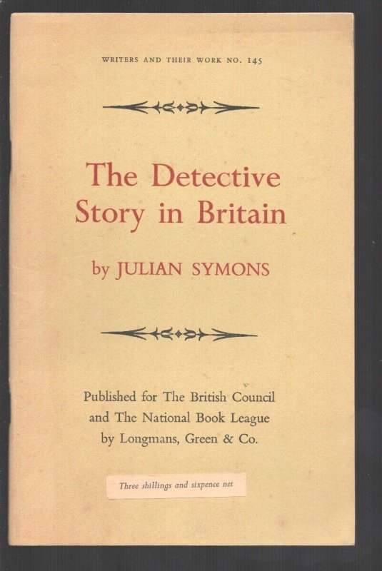 Detective Story in Britain 1962-Sherlock Holmes detective stories-Sir Arthur ...