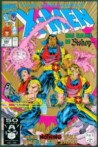 Uncanny X-Men 282 NM+ 9.6 1st Bishop Cameo 2nd Print Marvel 1991