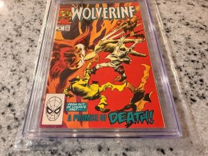 Wolverine # 9 CGC Graded 9.6 Marvel Comic Book 1989 X-Men JH26