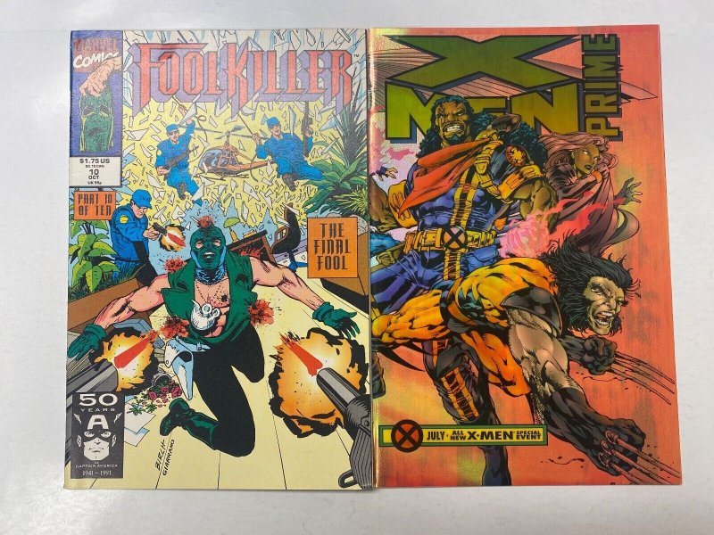 4 MARVEL comic books Foolkiller #10 X-Men Prime Quasar #19 Motormouth #6 11 KM15