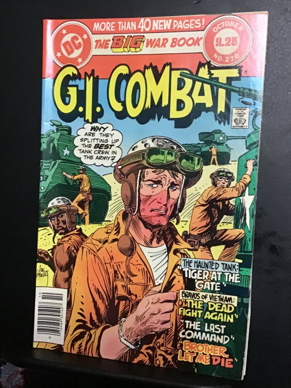 G.I. Combat #270 (1984) high-grade Joe Kubert cover, giant size key! NM- Wow!
