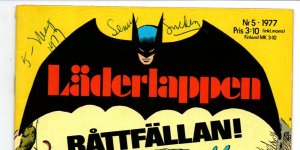 Batman Swedish Language Edition Comic - Laderlappen Nr 5 - 1977 - FN 