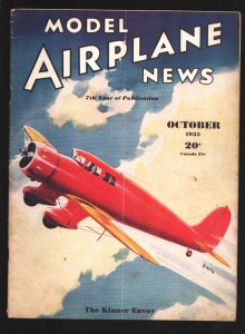Model Airplane News 9/1935-Waco W.H.D. Kotula cover art-Military Aircraft-mod...