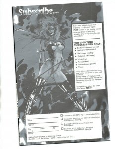 Hellina / Double Impact #1 Platinum Metallic Variant W/COA - Lightning -1996- NM