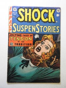 Shock SuspenStories #15 (1954) VG+ Condition cover detached top staple, stamp bc