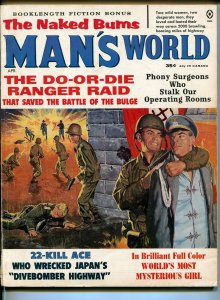 Man's World 4/1964-Atlas-Lisa MacDonald cheesecake pix-Bob Powell-pulp-FN