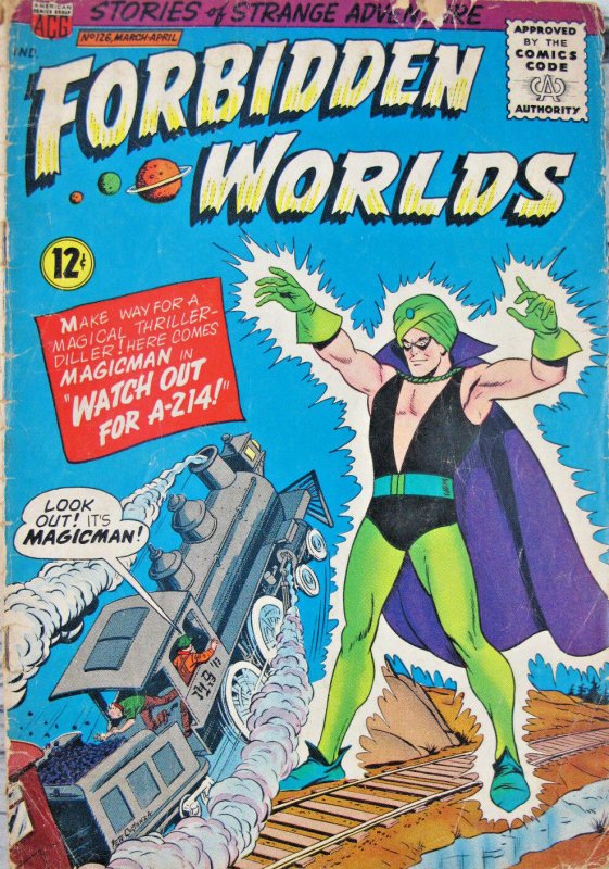 Forbidden Worlds #126 1965 ACG Silver Age Comic VG- 12 cent cover Magicman