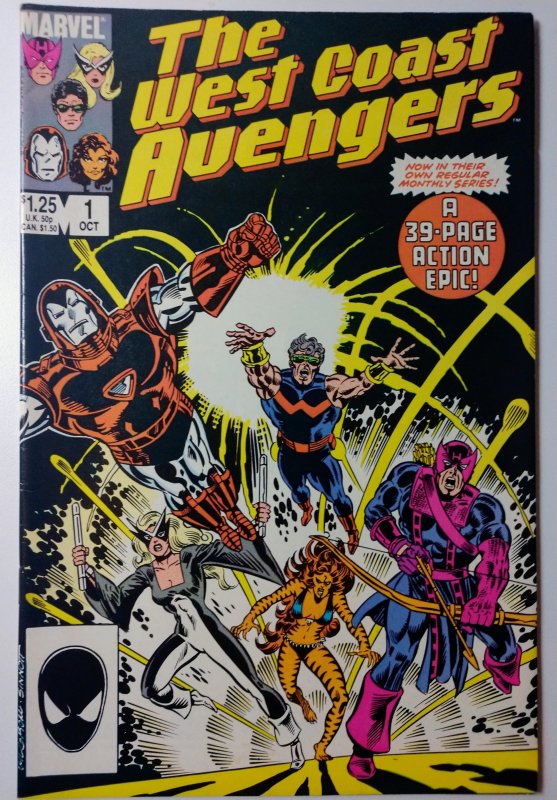 West Coast Avengers #1 (8.0, 1985) Debut of Iron Man’s Silver Centurion armor
