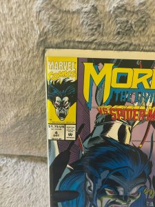 MORBIUS THE LIVING VAMPIRE # 4 *  SPIDER-MAN * MARVEL COMICS * 1992 * 