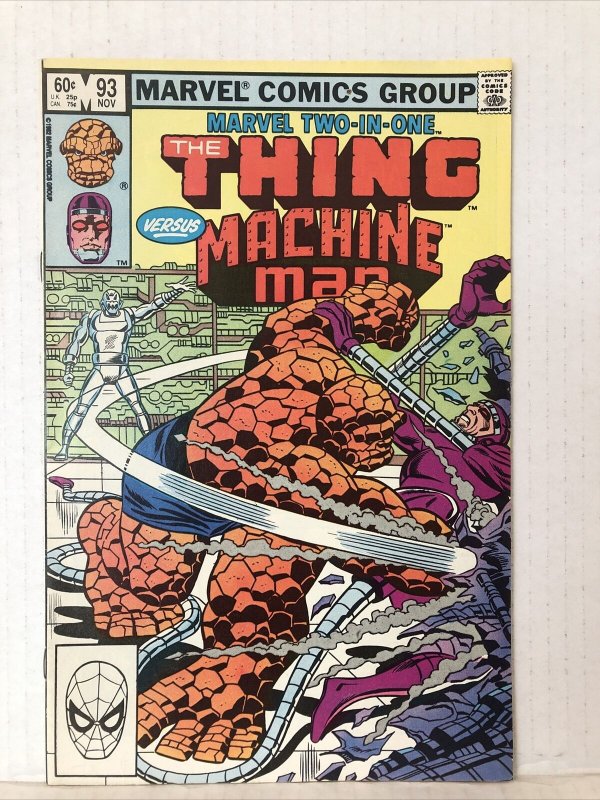 Marvel Two-In-One #92 Thing Vs Machine Man