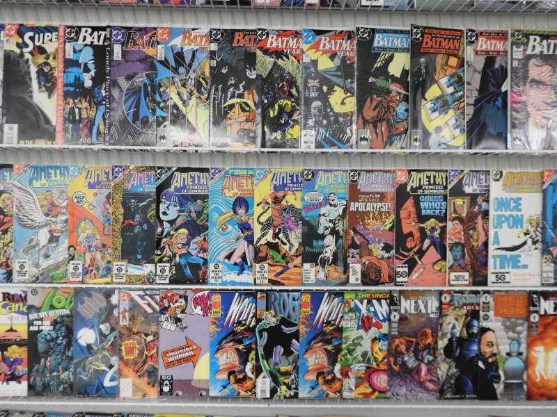 Huge Lot 170+ Comics W/ Batman, Wolverine, Superman+ Avg Fine+ Condition!
