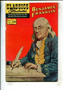 CLASSICS ILLUSTRATED #65 (4.0) BENJAMIN FRANKLIN!! 1949