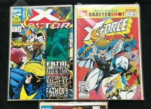 X-FORCE+X-FACTOR 3PC LOT (VF) THREE HOLOS!! 1992-93