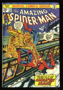 Amazing Spider-Man #133 FN 6.0 Molten Man!