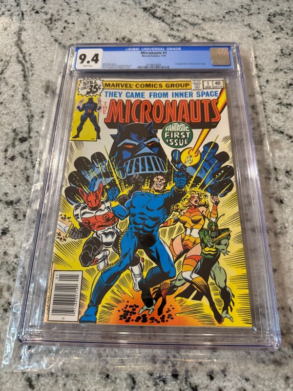 Micronauts # 1 CGC Graded 9.4 Marvel Comic Book 1979 Dave Cockrum Art JH32