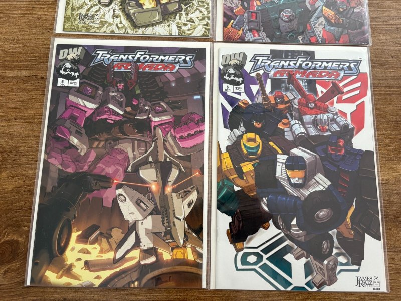 Lot Of 4 Transformers Armada Dreamwave Comic Books # 5 6 7 8 VF-NM 12 J444