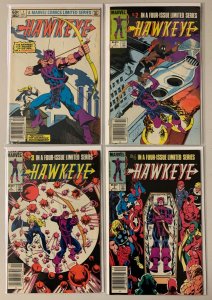 Hawkeye set:#1-4 Newsstand 1st series 6.0 FN (1983)