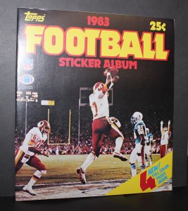 1983 Topps Football Sticker Album /  NM-MT