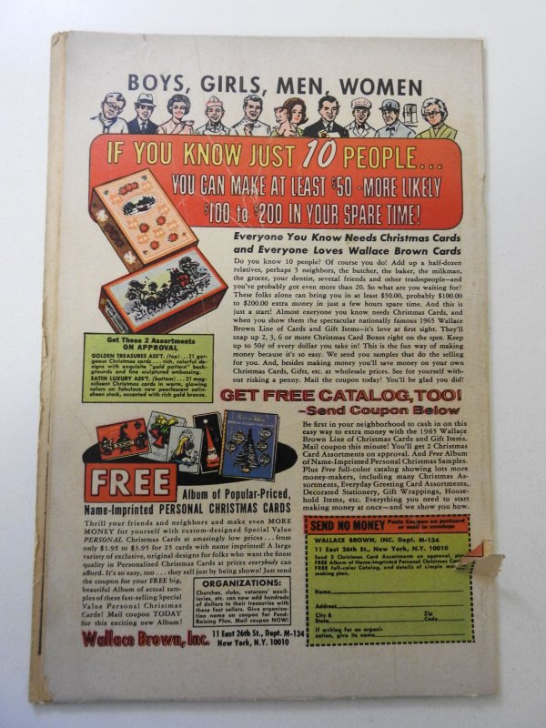 Sgt. Fury #22 (1965) VG- Condition moisture stain