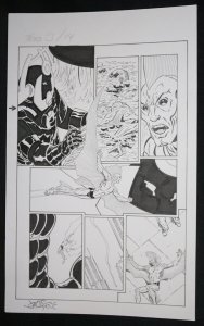 Trio #3 p.14 - LA - Signed art by John Byrne