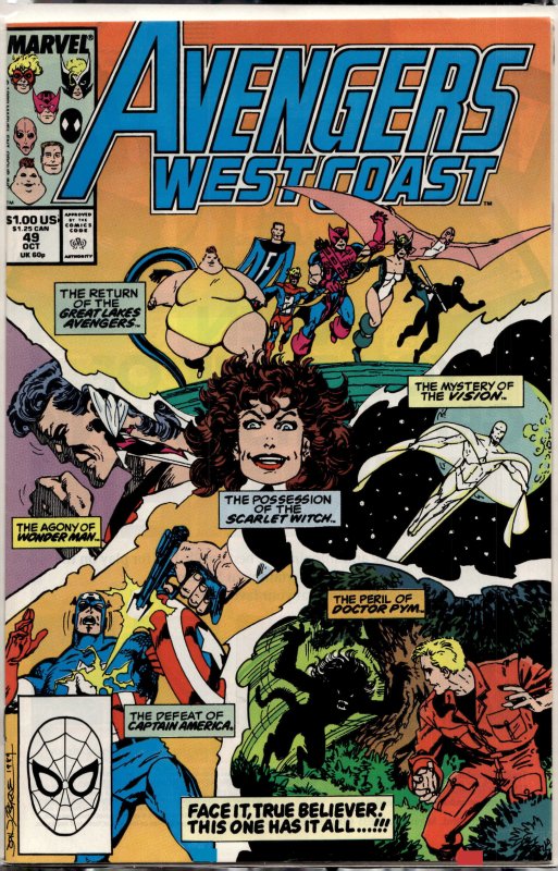 Avengers West Coast #49 (1989) West Coast Avengers / Avengers West Coast