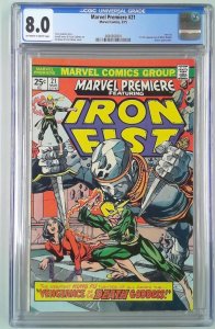 MARVEL PREMIERE (1972) #21 CGC 8.0 FIRST APPEARANCE MISTY KNIGHT (SLAB GRADE)