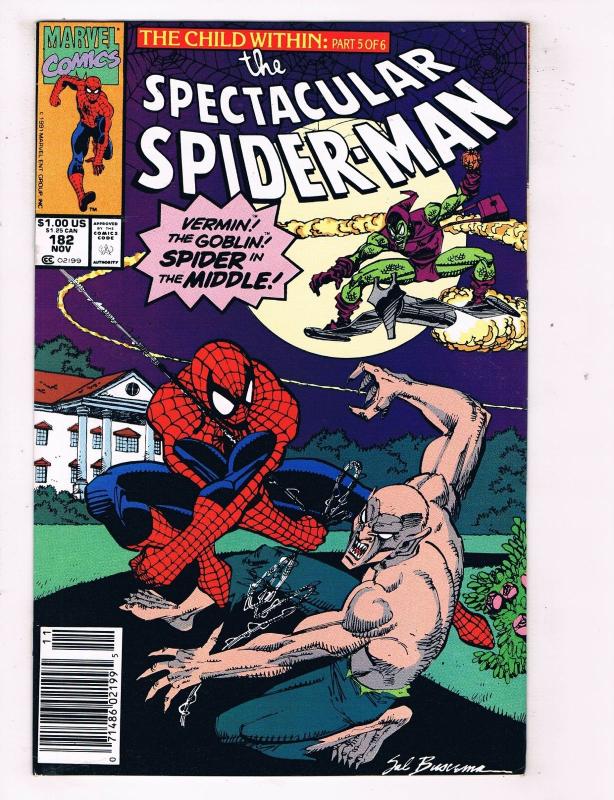 Spectcular Spider-Man #182 Marvel Comic Book Vermin Goblin Child Within HH1