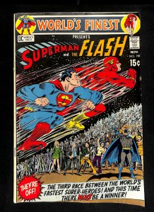 World's Finest Comics #198 Superman Flash Race!