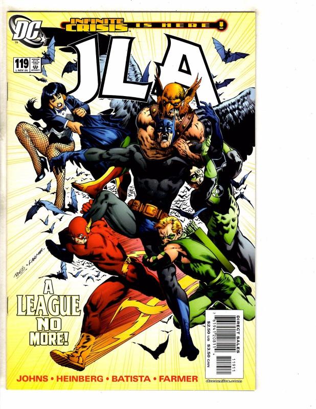 Lot Of 8 JLA DC Comic Books # 117 118 119 120 121 122 123 124 Batman Flash J261