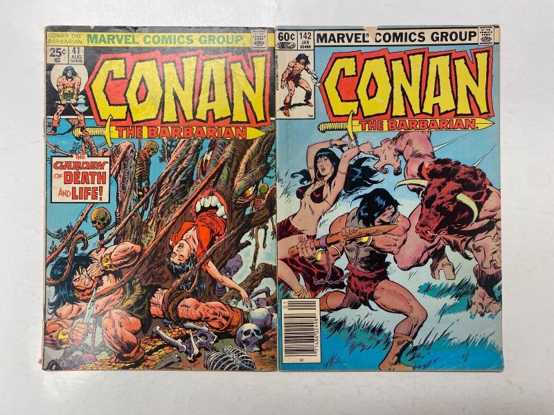 3 Conan Barbarian MARVEL comic books #41 142 231 37 KM15