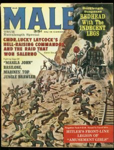 MALE MARCH 1963-WW2 COMBAT CVR-AMUSEMENT GIRLS-HITLER FN