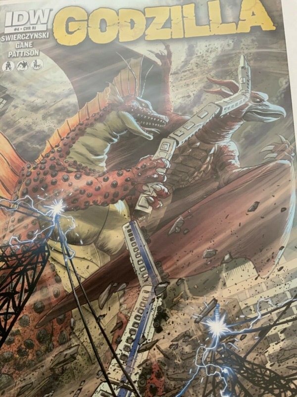 GODZILLA #4 1:10 RETAILER INCENTIVE VARIANT COVER BY JEFF ZORNOW IDW COMICS 2012